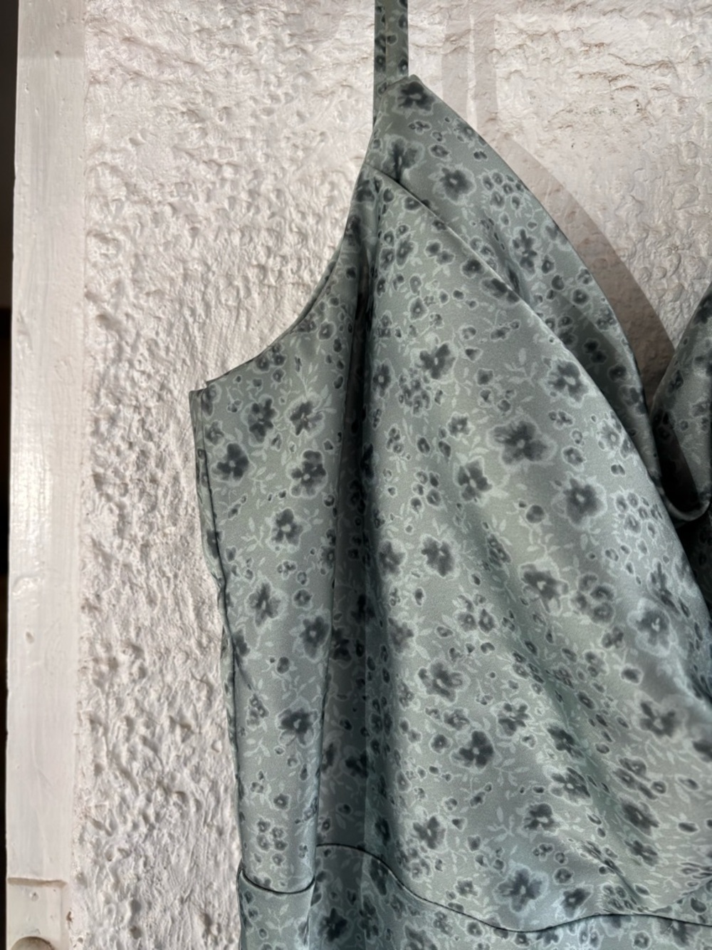 Sage Green Floral Cowl Neck Slip Dress - Picture 2 of 14